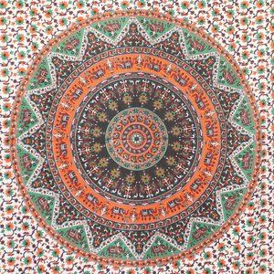 Mandala Tapestry (Orange)
